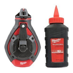 Шнур разметочный Bold Line MILWAUKEE, 30м/1,5мм, в комплекте с меловым порошком красным 4932498391 фото