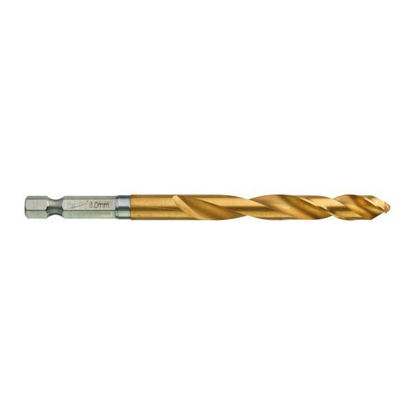 Сверло по металлу RedHEX SHOCKWAVE HSS-TiN MILWAUKEE, &Oslash;8,0х111х70мм 48894719 фото