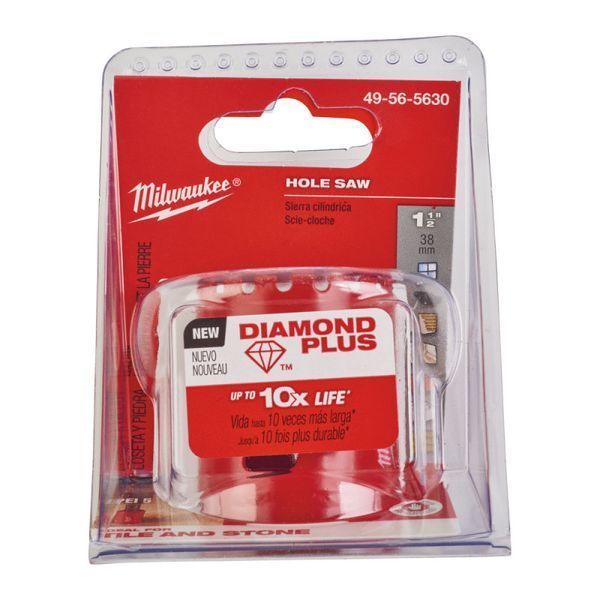 Коронка алмазная Diamond Plus MILWAUKEE, &Oslash;38мм (5/8''х18) (сверление с водой) (замена на 4932500116) 49565630 фото
