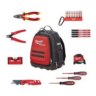 Набір ручного інструмента електрика PACKOUT MILWAUKEE, (23шт) в рюкзаці 4932501189 фото
