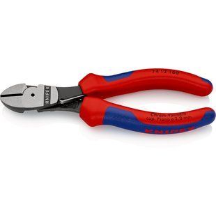 Кусачки&nbsp;боковые&nbsp;(бокорезы)&nbsp;особой&nbsp;мощности,&nbsp;&Oslash;3,4мм,&nbsp;160мм&nbsp;KNIPEX&nbsp;74&nbsp;12&nbsp;160,&nbsp;фосфатированные 74 12 160 фото