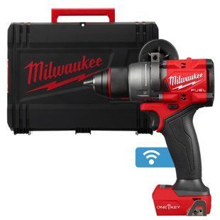 Дрель-шуруповёрт аккумуляторная бесщёточная MILWAUKEE, M18 ONEDD3-0X, 158Нм (каркас, HDкейс) 4933492799 фото