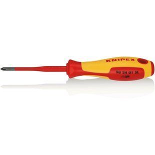 Отвертка изолированная тонкая VDE KNIPEX, PH1, 98 24 01 SL 98 24 01 SL фото