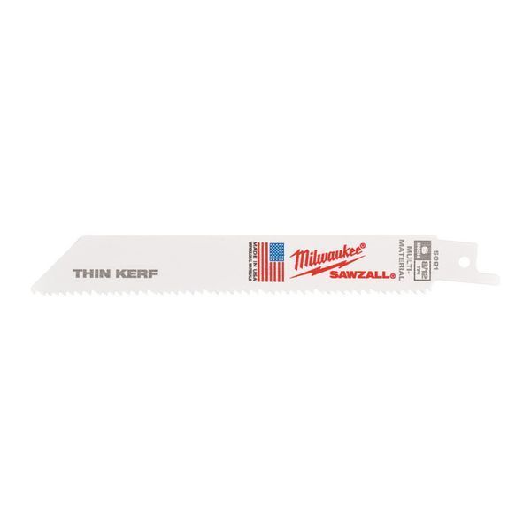 Полотно для шабельних пил THIN KERF MILWAUKEE, 150х3,1/2,1мм, (5шт), (універсальні) 48475091 фото