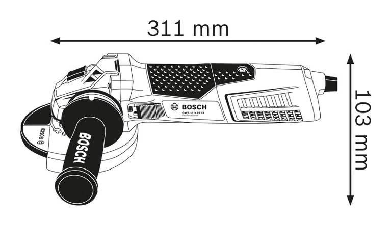 Угловая шлифмашина Bosch GWS 19-125 CI 060179N002 фото